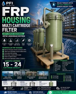FRP Housing Multi Cartridge Filter untuk filtrasi industri