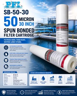 SB-50-30 Spun Bonded Filter 50 micron 30 inch untuk pre-filtration industri