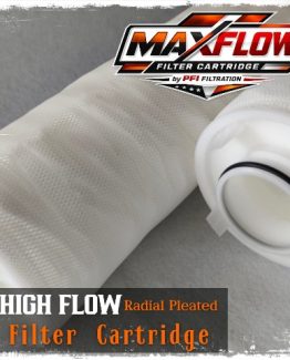 MAXFLOW MF740-R Series High Flow Radial Pleated Filter Cartridge 40 and 60 inch