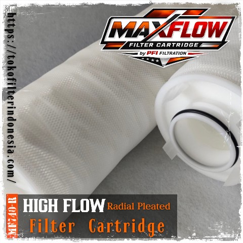 MAXFLOW MF740-R Series High Flow Radial Pleated Filter Cartridge 40 and 60 inch