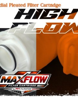 MAXFLOW MF740-R Series High Flow Radial Pleated Filter Cartridge PFI
